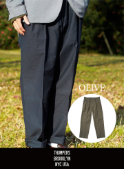 THUMPERS NYC サンパース PLEATED WORK PANT