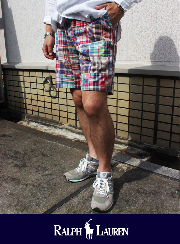 POLO RALPH LAUREN ポロ ラルフローレン　パッチワークチェックショーツ