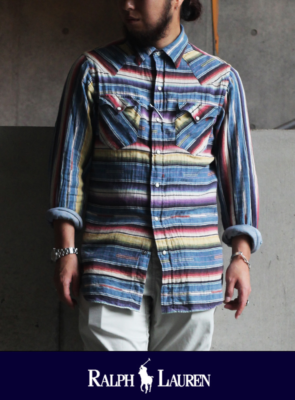 POLO RALPH LAUREN  ポロ ラルフローレン マルチボーダーウェスタンシャツ