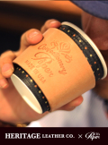 【HERITAGE LEATHER×paper】CUP SLEEVE