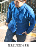 INDIVIDUALIZED SHIRTS インディヴィジュアライズドシャツ  LINEN STANDARD FIT BD SHIRT NAVY