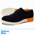 Anthony Miles アンソニーマイルズ　BROOKE スエード レザー NAVY