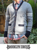 The Brooklyn Circus ブルックリンサーカス "Classic Knit Cardigan" GRAY/NAVY