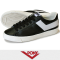 PONY ポニー TOPSTAR LEATHER BLACK/WHITE