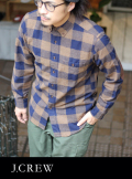 J.CREW ジェイクルー BLOCK CHECK SHIRTS BRN/NVY