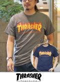 THRASHER スラッシャー　FLAME LOGO（フレームロゴ） 半袖 Tシャツ　
