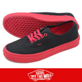 VANS バンズ AUTHENTIC (POP OUTSOLE） BLACK/RACING RED
