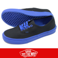 VANS バンズ AUTHENTIC (POP OUTSOLE） BLACK/BLUE