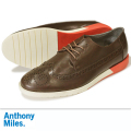 Anthony Miles アンソニーマイルズ　CLIPSTONE LEATHER BROWN