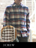 J.CREW ジェイクルー SLIM LIGHT NEL CHECK SHIRT