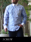 J.CREW ジェイクルー  パネルストライプ　B.D シャツ BLUE