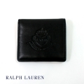 LAUREN RALPH LAUREN ラルフローレン　レザー型押しミニウォレット
