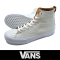 VANS バンズ SK8-HI Decon Ca (Premium Leather) Winter White