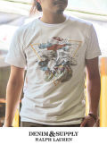 DENIM&SUPPLY by Ralph Lauren Eagle PRINT  S/S TEE OATMEAL