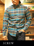 J.CREW ジェイクルー OX FORD B.D CHECK SHIRT BLUE/YELLOW