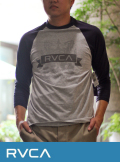 RVCA (ルカ)  CREST BANNER ラグラン BASEBALL TEE