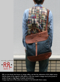 RRL ダブルアールエル デニム&レザーフラップショルダーバッグ