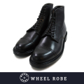 WHEEL ROBE ウィールローブ CAP TOE LACE UP BLACK