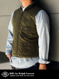 RRL ダブルアールエル Quilted cotton jersey vest