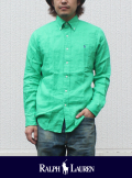 POLO RALPH LAUREN ポロ ラルフローレン  B.Dリネンシャツ GRN