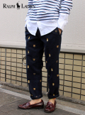 ralph エンブレムパンツ NVY