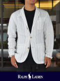 POLO RALPH LAUREN ポロ ラルフローレン Linen striped jacket