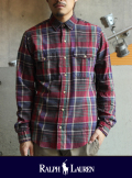POLO RALPH LAUREN ポロ ラルフローレン マドラスチェックシャツ RD/GRN