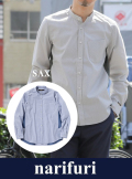 narifuri ナリフリStand collar ventilation shirt　スタンドカラーベンチレーションシャツ(NF4033)