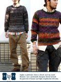 SOgLIA ソリア　MEMORY SWEATER 切替クルーニット