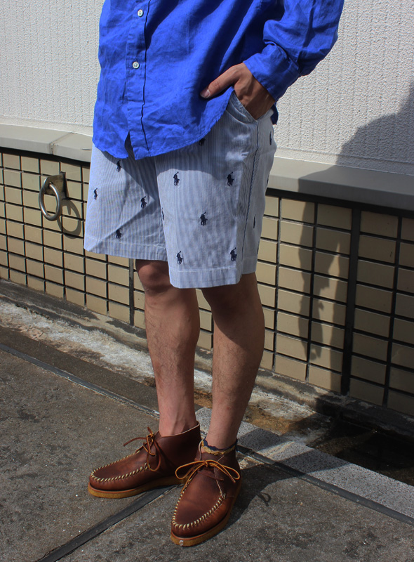 POLO RALPH LAUREN ポロ ラルフローレン  ストライプ PONY エンブレム　ショーツ