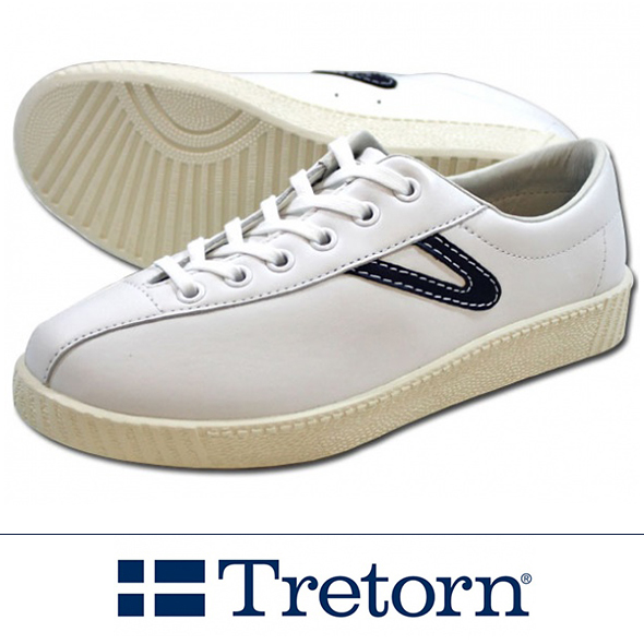TRETORN トレトン　NYLITEナイライト レザー WHITE /NAVY