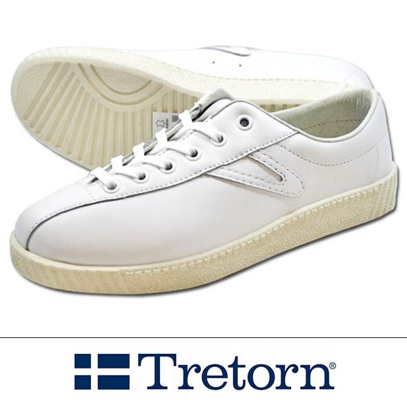 TRETORN トレトン　NYLITEナイライト レザー WHITE /WHITE