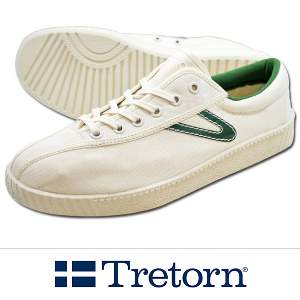 TRETORN トレトン　NYLITEナイライト キャンバス WHITE /GREEN