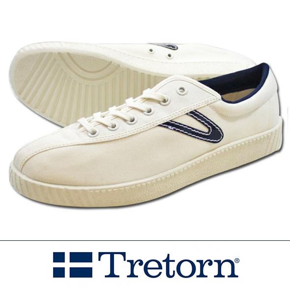 TRETORN トレトン　NYLITEナイライト キャンバス WHITE /NAVY