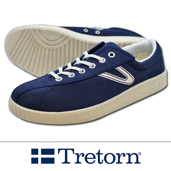 TRETORN トレトン　NYLITEナイライト キャンバス NAVY/WHITE