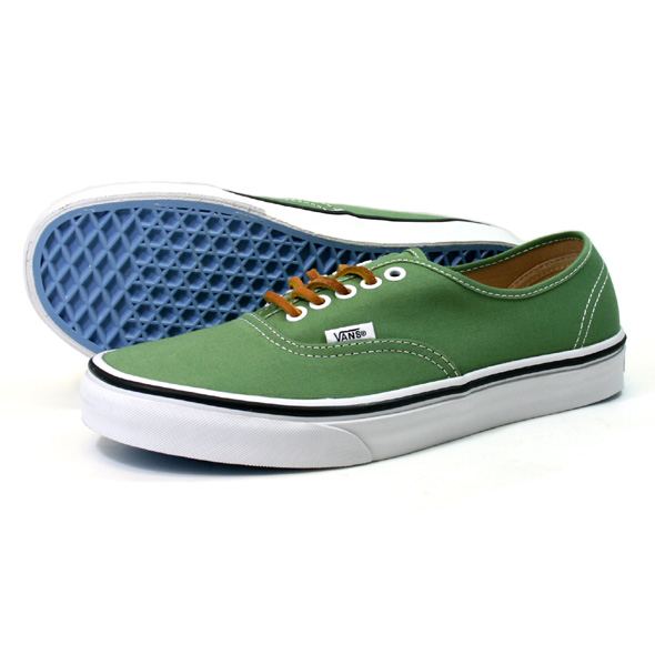 VANS バンズ AUTHENTIC BRUSHED TWILL SHELL GREEN/WHT