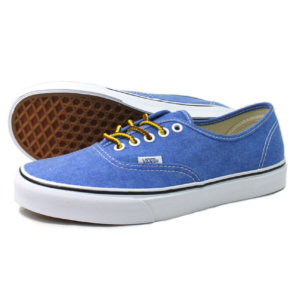 VANS バンズ AUTHENTIC WASHED  SKY DRIVER/WHT