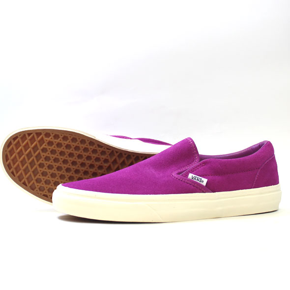VANS バンズ SLIP ON VINTAGE SUEDE FUSCHIA