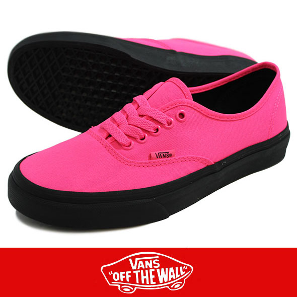 VANS バンズ Authentic Neon  PINK/BLACK