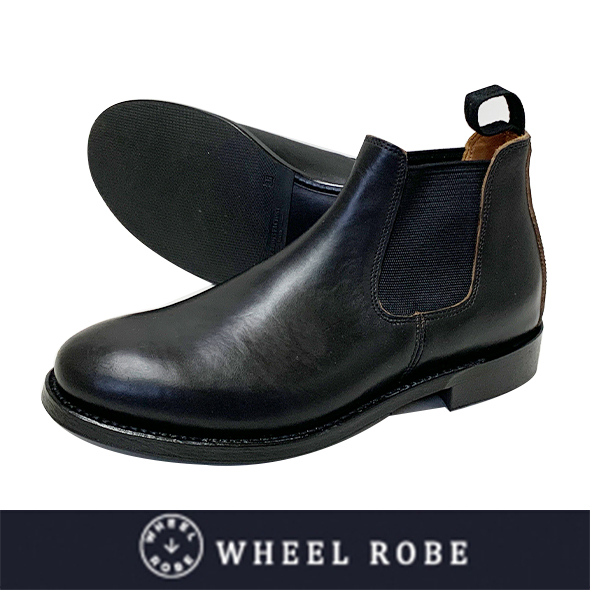 WHEEL ROBE ウィールローブ ELASTIC SIDE BOOTS CHROMEXCEL BLACK
