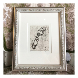 ケルベラ、運河、高級希少画集画、版上サイン入 新品額付 夜想#中川多理―物語の中の少女』版画付き特装本【額装