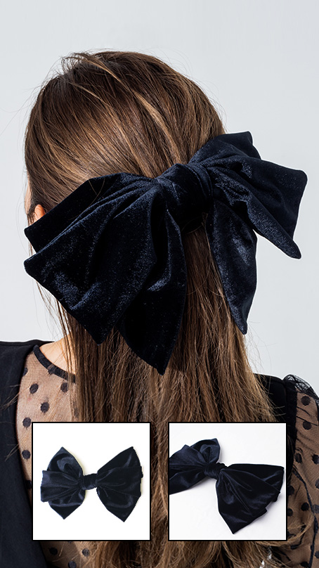 ベロアParisリボン