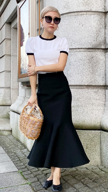 マーメイド立体スカート