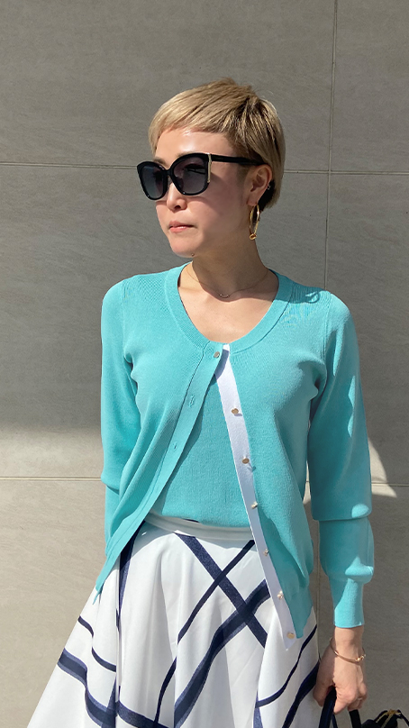 French配色アンサンブルニット Jenne ジェンヌ 公式通販 美しく見せてくれるお洋服ブランド