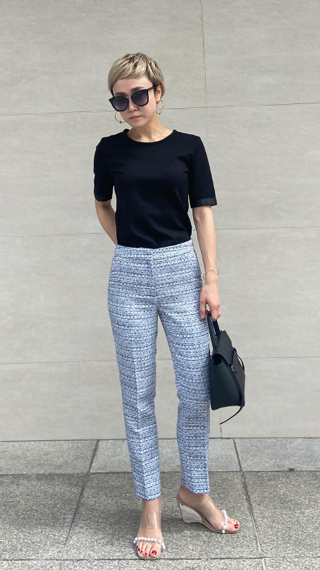 美品！YAECA WRITE ツイードパンツEXCLUSIVE FABRIC YAECA (ヤエカ) CHINO CLOTH PANTS PIPED / チノクロスパンツ