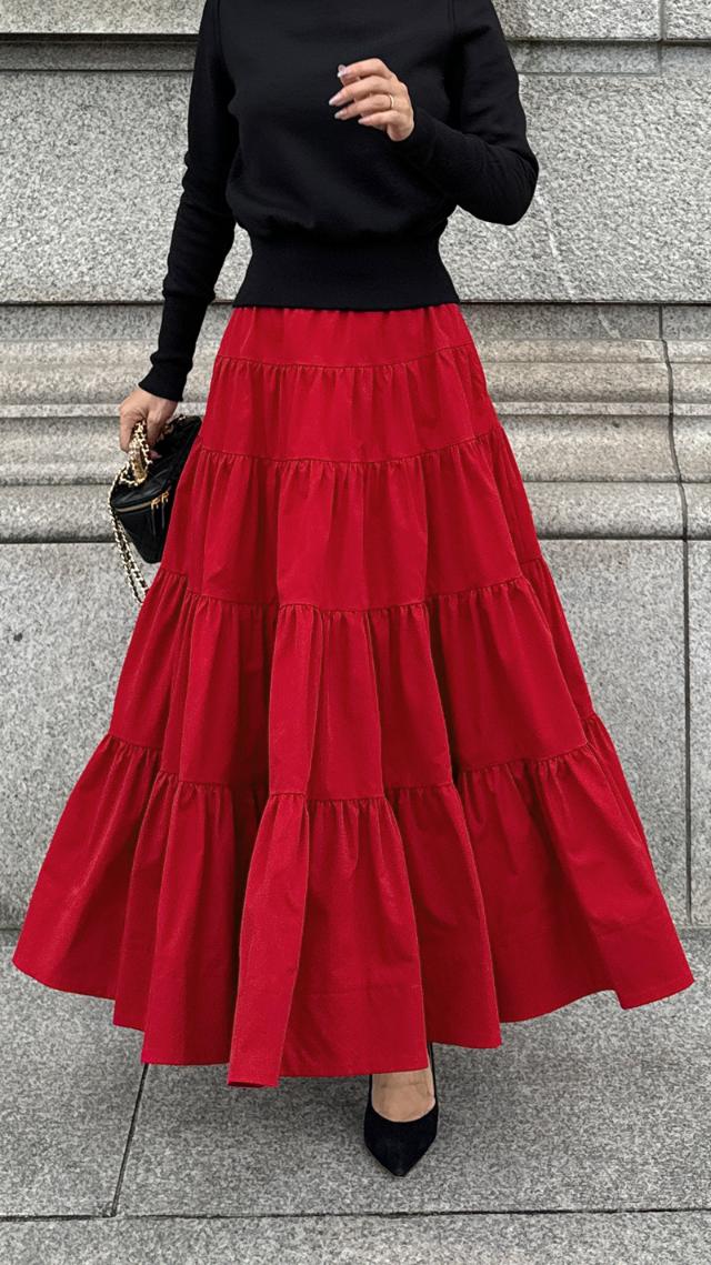 切り替えボリュームスカート