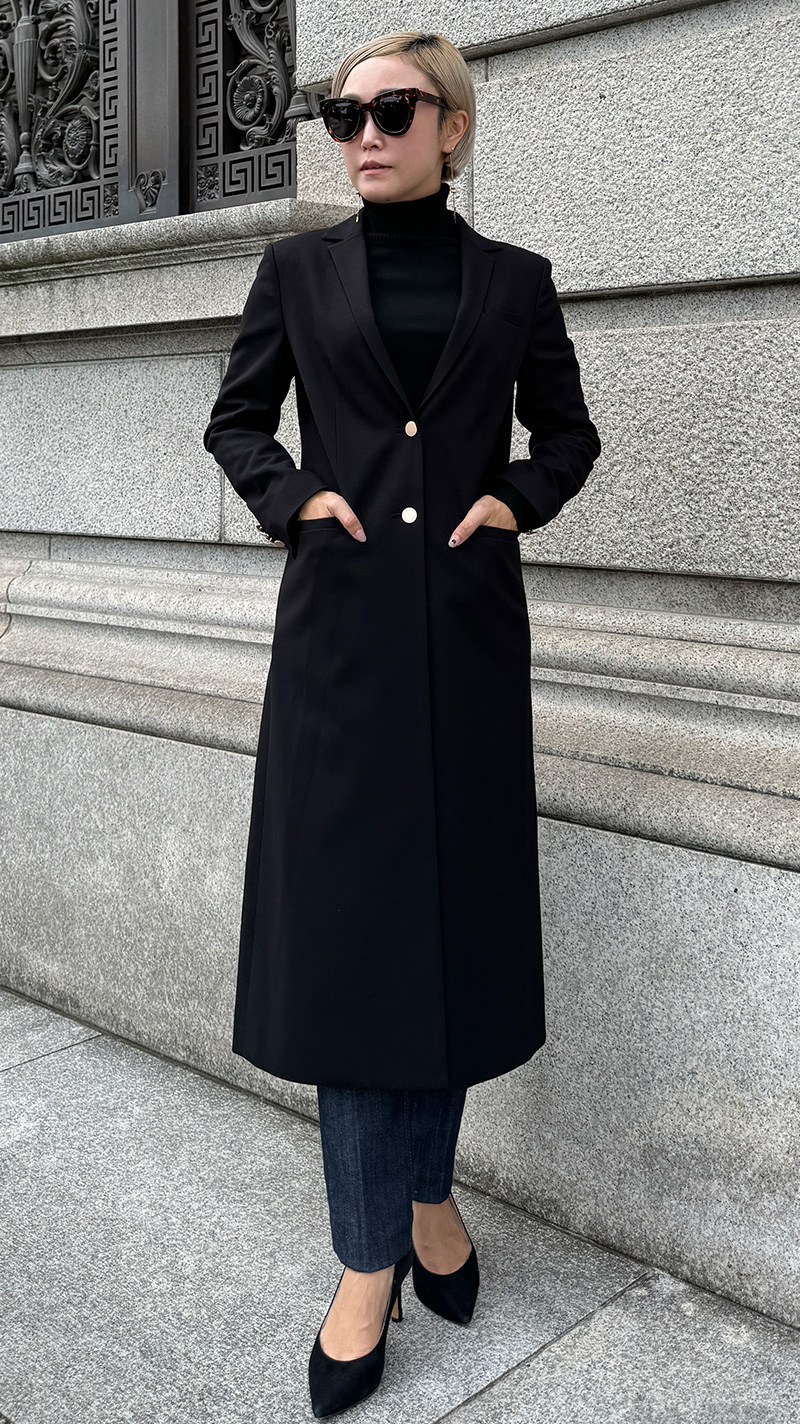 はーな　JENNE Ｍサイズウール ロングコート 新品タグ付き はーな JENNE Mサイズウール ロングコート 新品タグ付き ウール