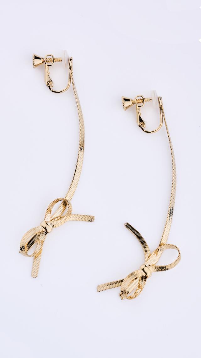 JENNE大人リボンイヤリング