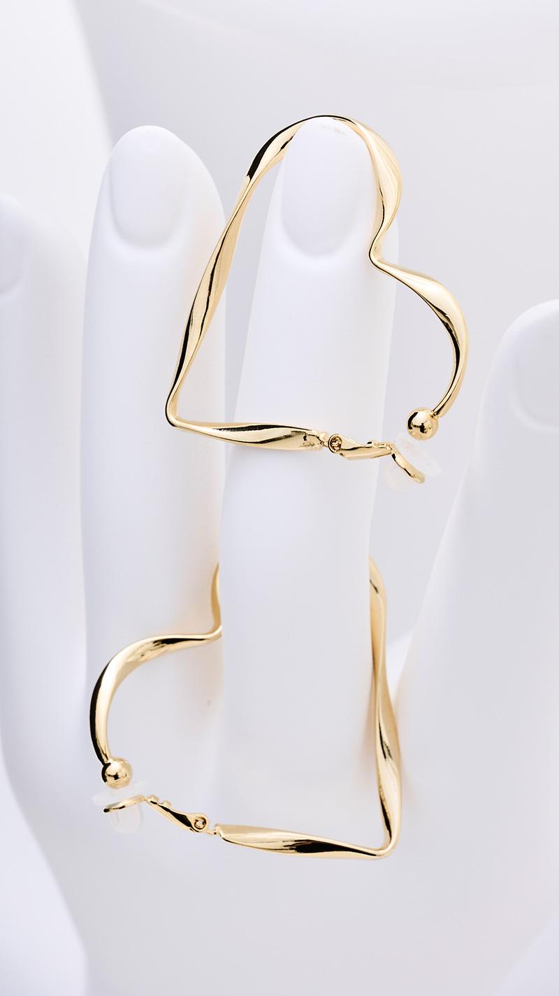 【再販売】スクリューハートイヤリング