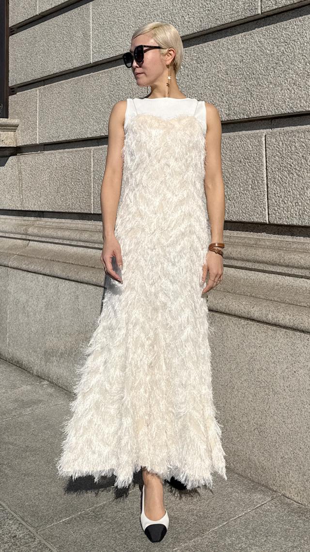 日本製ジャガードドレス